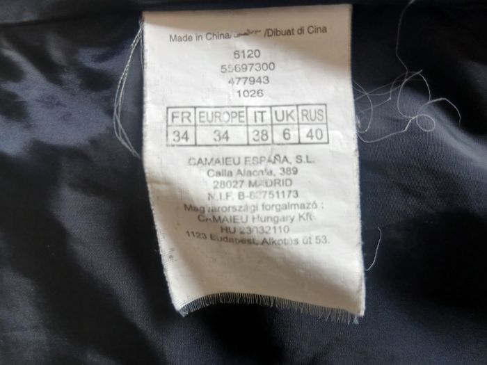 Manteau marine XS - photo numéro 5