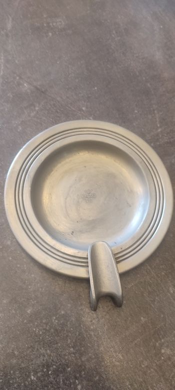 Cendrier déco en etain