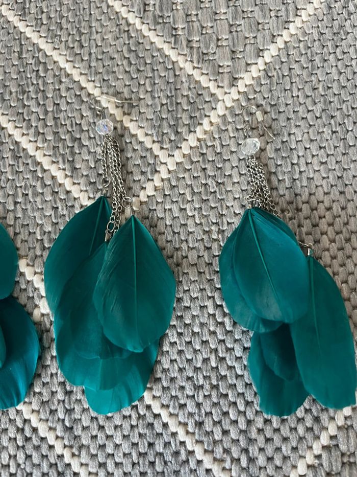 Lots boucles oreilles plumes - photo numéro 4