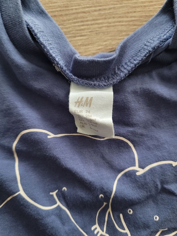 Lot T-shirts manches longues 9 mois - photo numéro 3