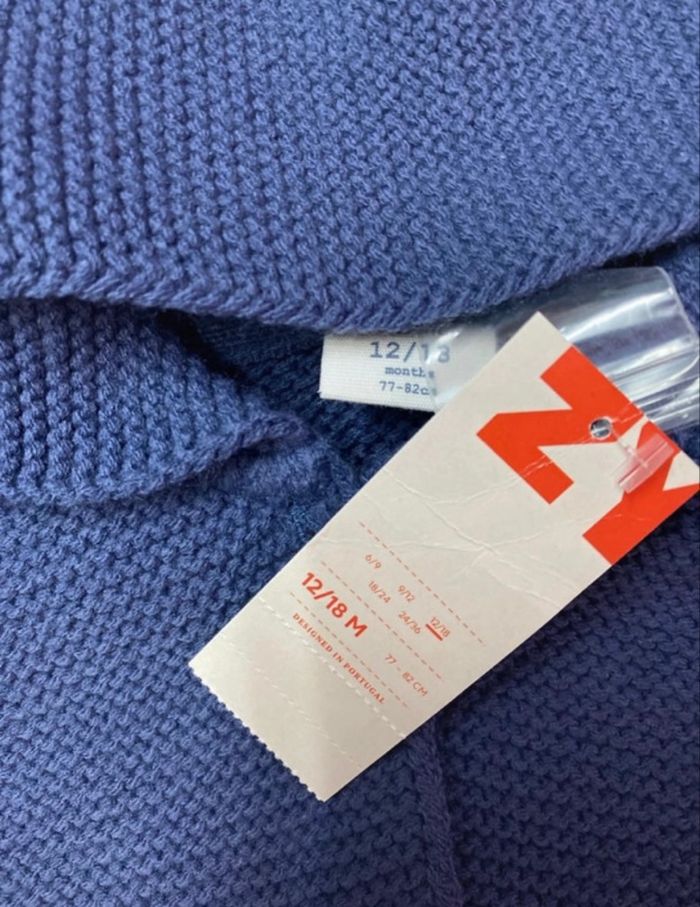 Gilet en maille bébé fille - neuf - Zippy - Taille 12 mois - photo numéro 3