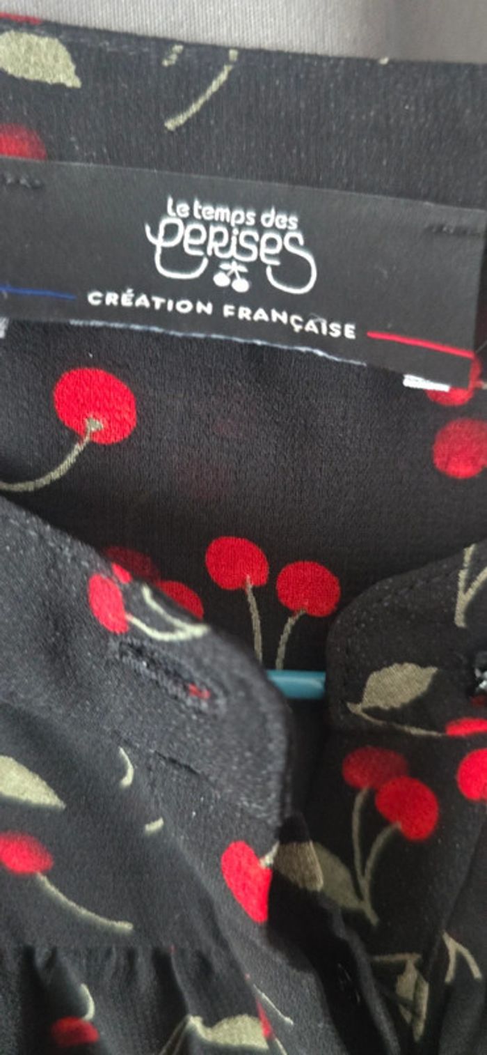Blouse "le temps des cerises", taille XS - photo numéro 3