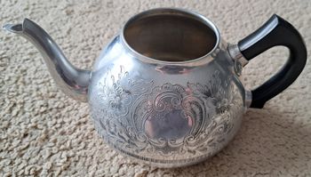 🍽 Ancienne cafetière théière en alu Swan Brand England