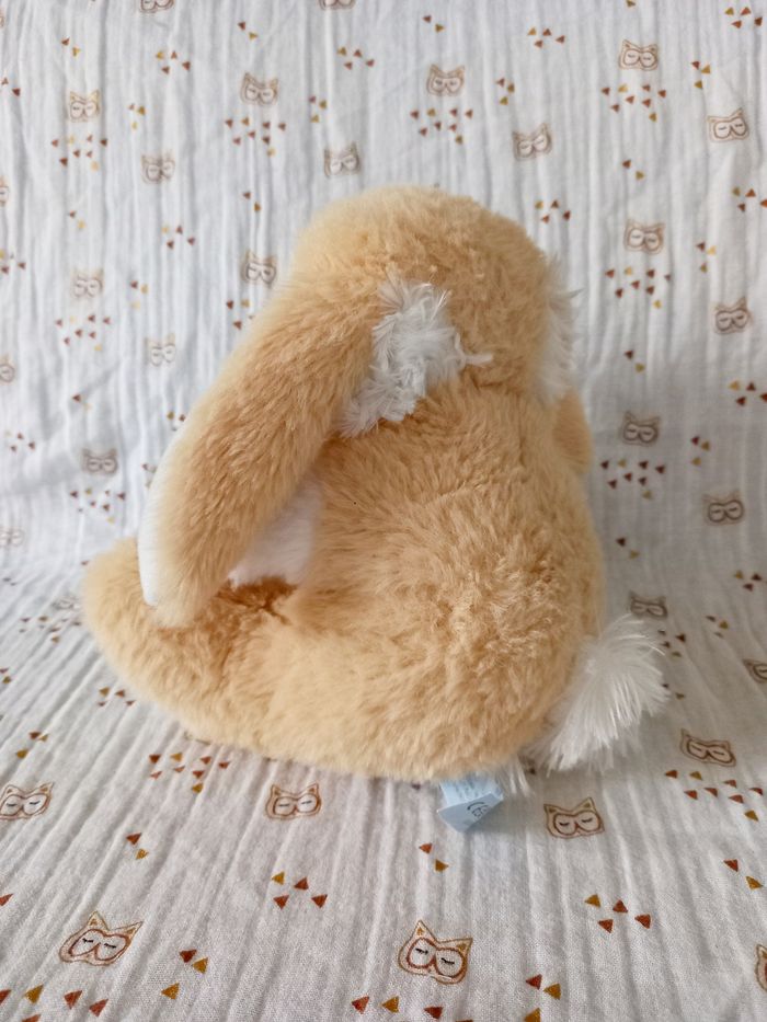 Peluche doudou lapin assis Nicotoy Kiabi - photo numéro 2