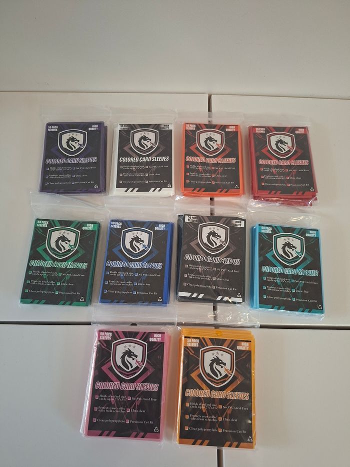 Paquets de sleeves semi rigide pour cartes Pokémon TCG , coloris et quantitée au choix 🔥