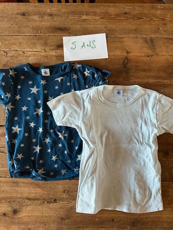lot T-shirt Petit Bateau