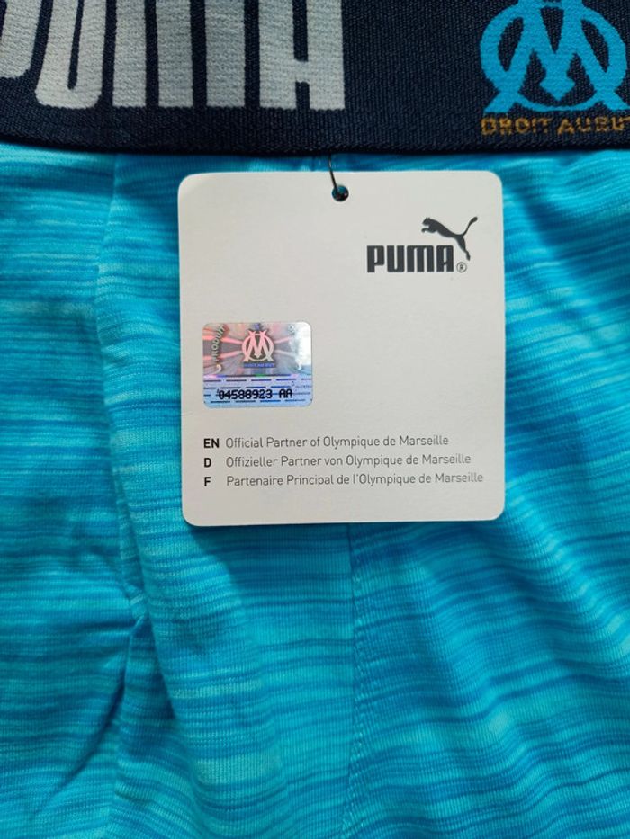 Boxer Puma édition spéciale om Olympique de Marseille taille M coloris bleu - photo numéro 3