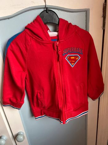Gilet zippé super baby , 12 mois
