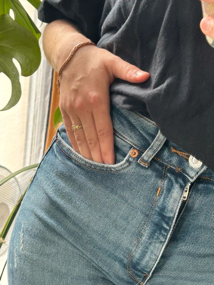 505 - jeans Zara bleu taille haute - photo numéro 3