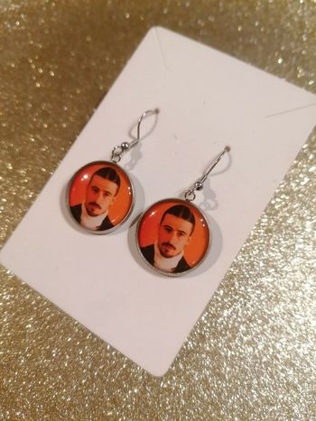 Boucle d'oreille Pierre garnier