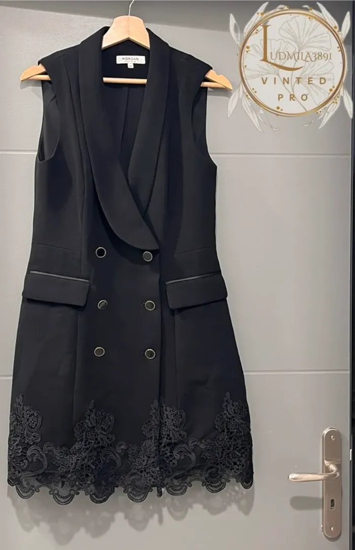 Robe Morgan Noire bas dentelle / 202-RUTH T40