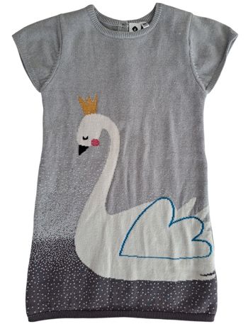 Robe pull cygne 36 mois BE