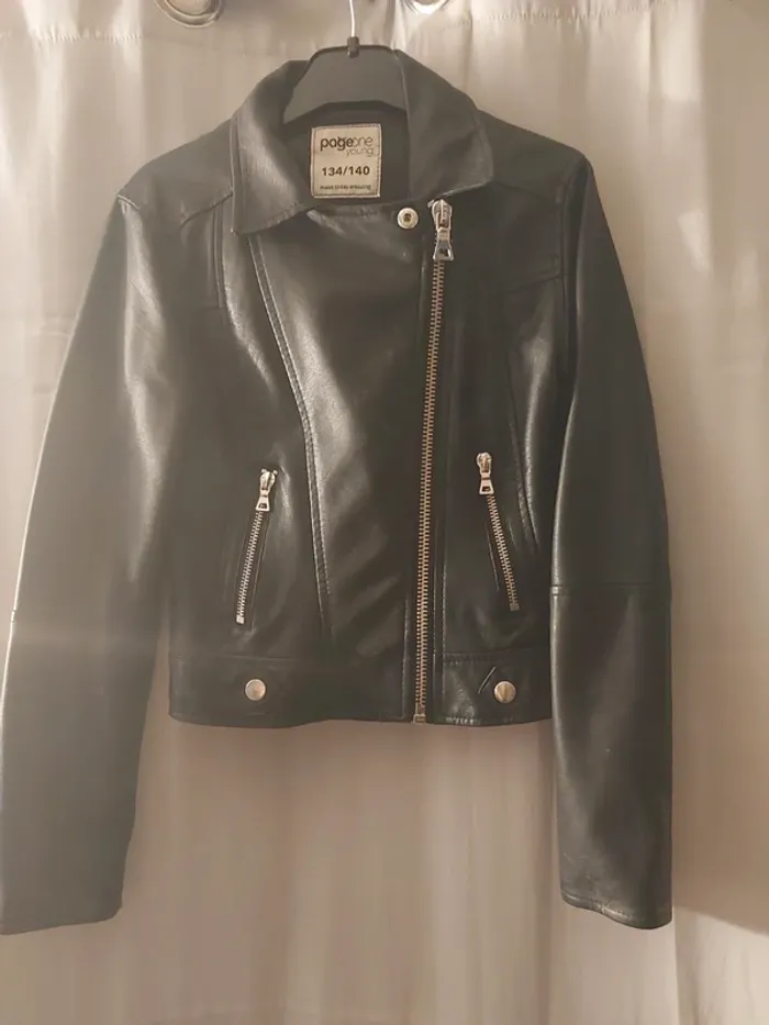 Veste cuir fille 8 ans