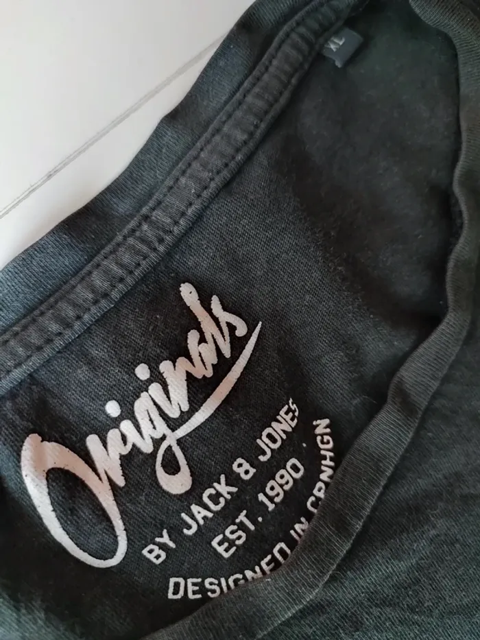 T-shirt noir Jack & Jones Originals – Taille XL - photo numéro 4