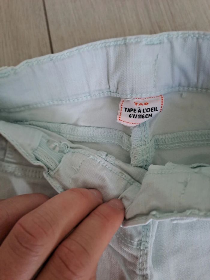 Pantalon jean fille 6 ans reglable - photo numéro 3