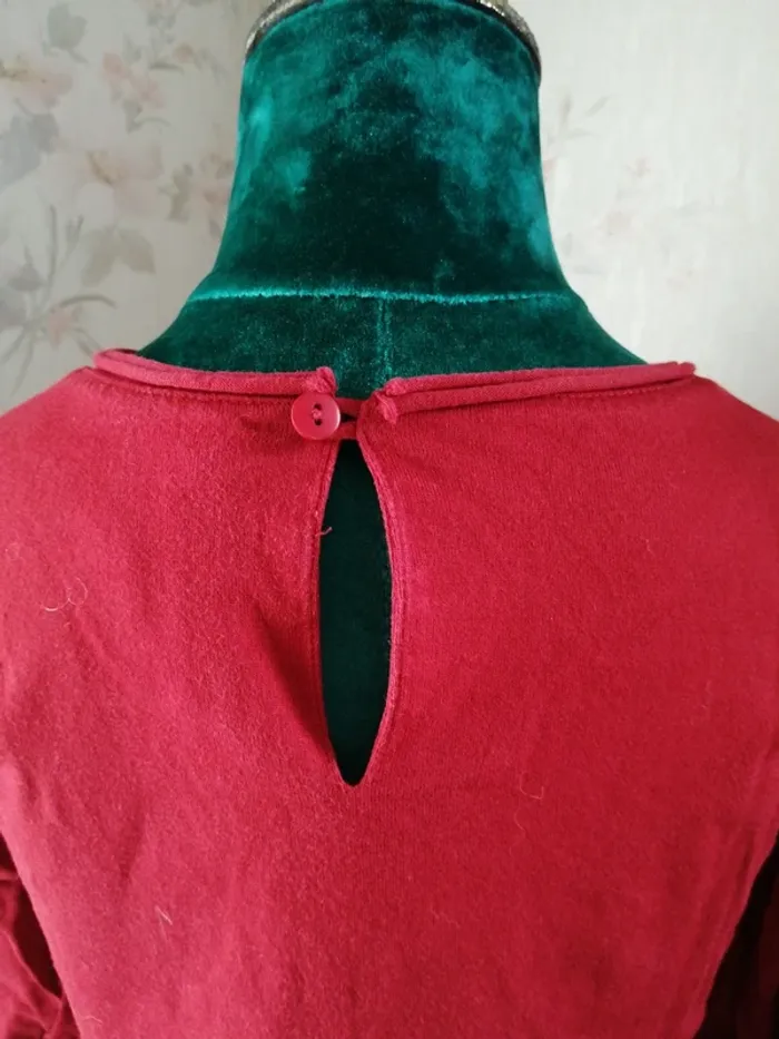 Tee-shirt rouge à manches longues avec imprimé / kenzo kids / (8ans) - photo numéro 7