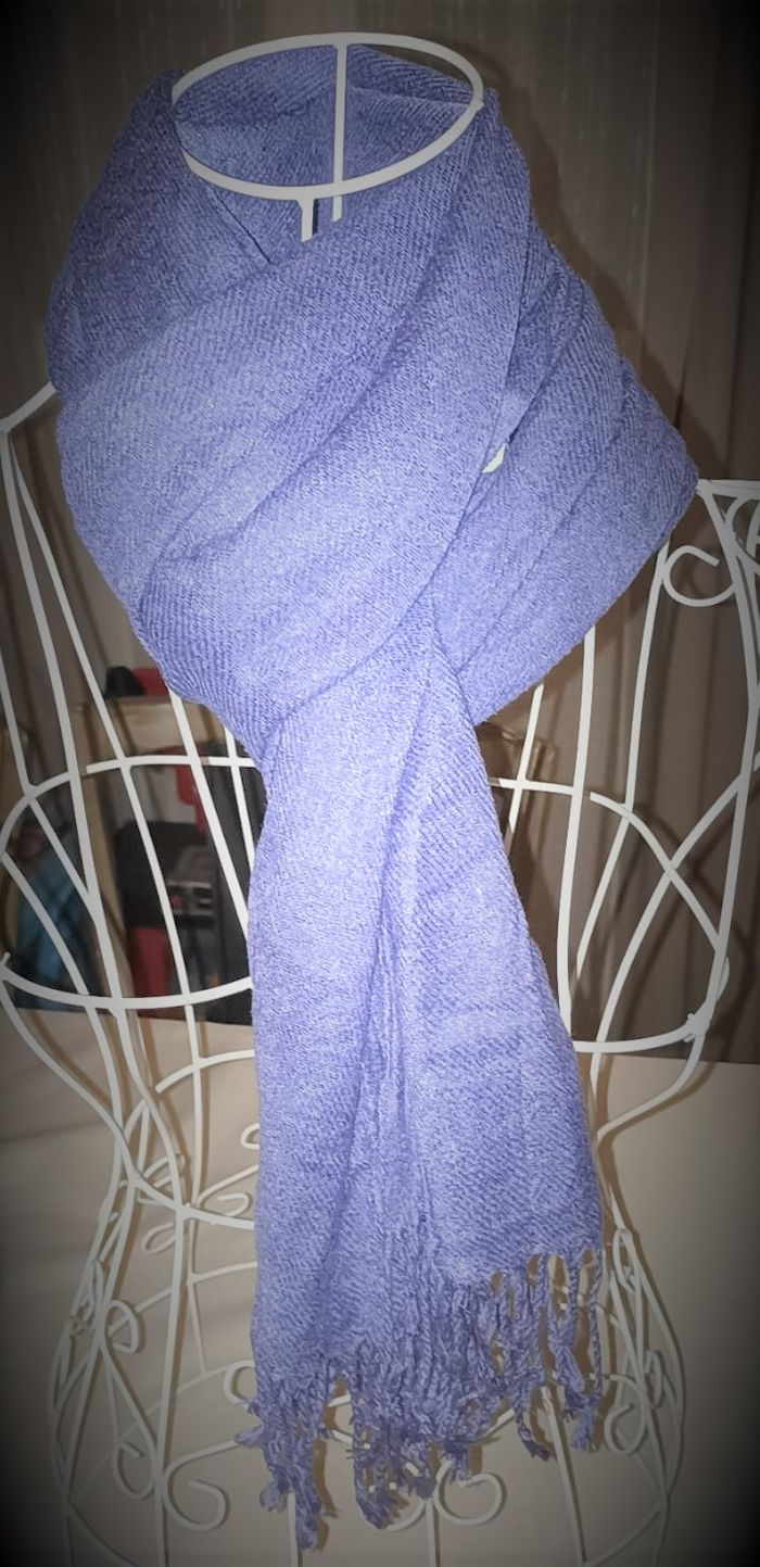 Écharpe Chaude & Élégante bleu nuit - photo numéro 2