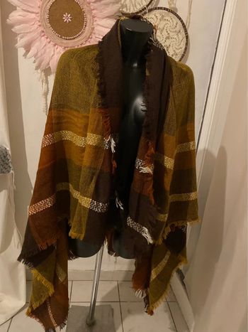 Grande et chaude écharpes marron 100% viscose