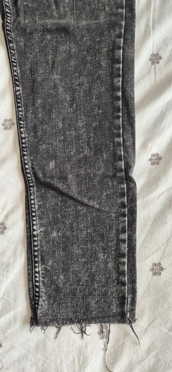 Jeans noir délavé kiabi - photo numéro 7