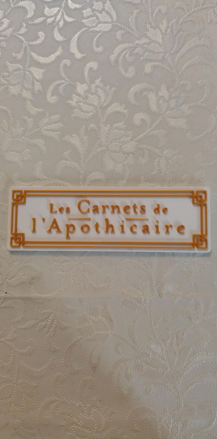 Plaque décorative – Les Carnets de l’Apothicaire