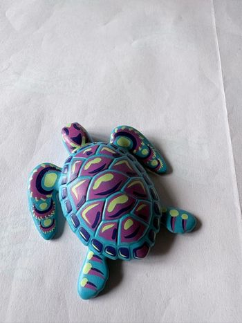 Tortue Playmobil - Édition Décorée (Bleu/Violet/Vert