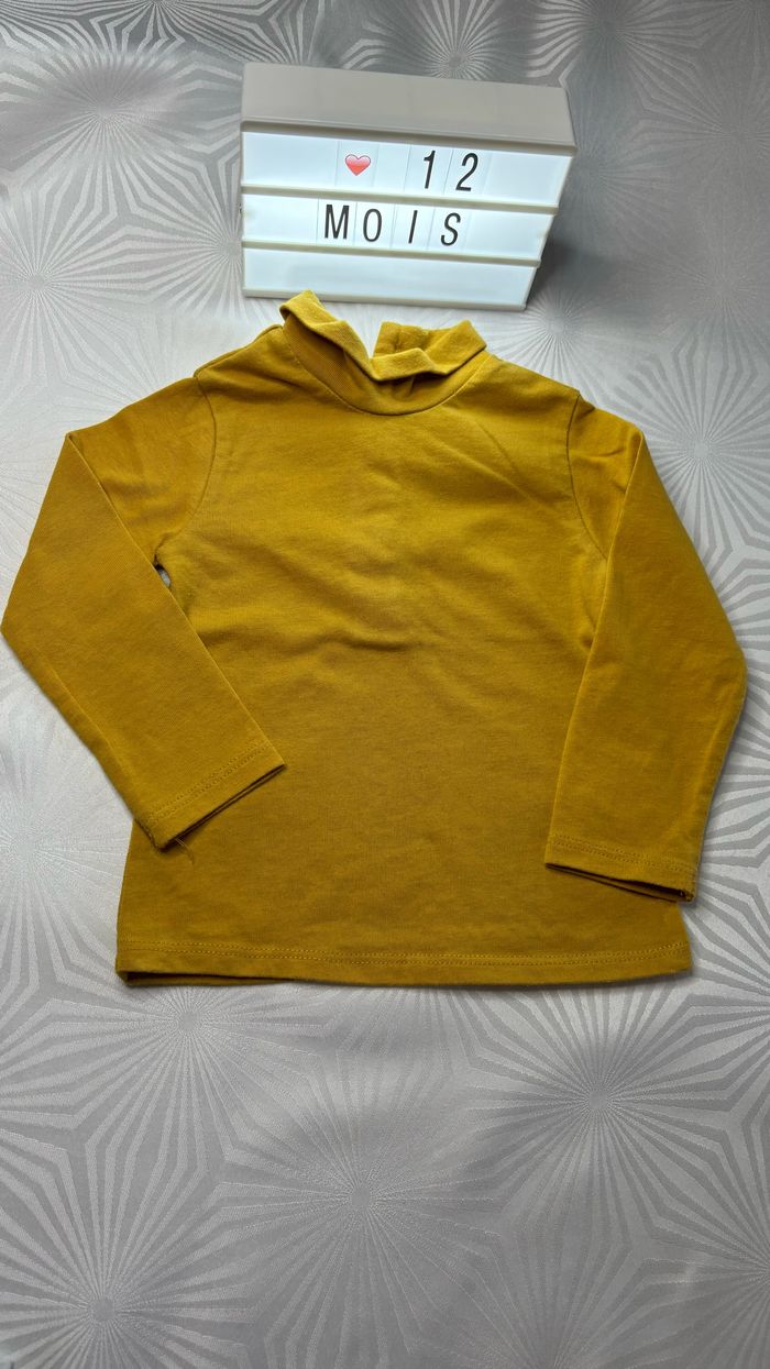 Pull col roulé 12 mois fille