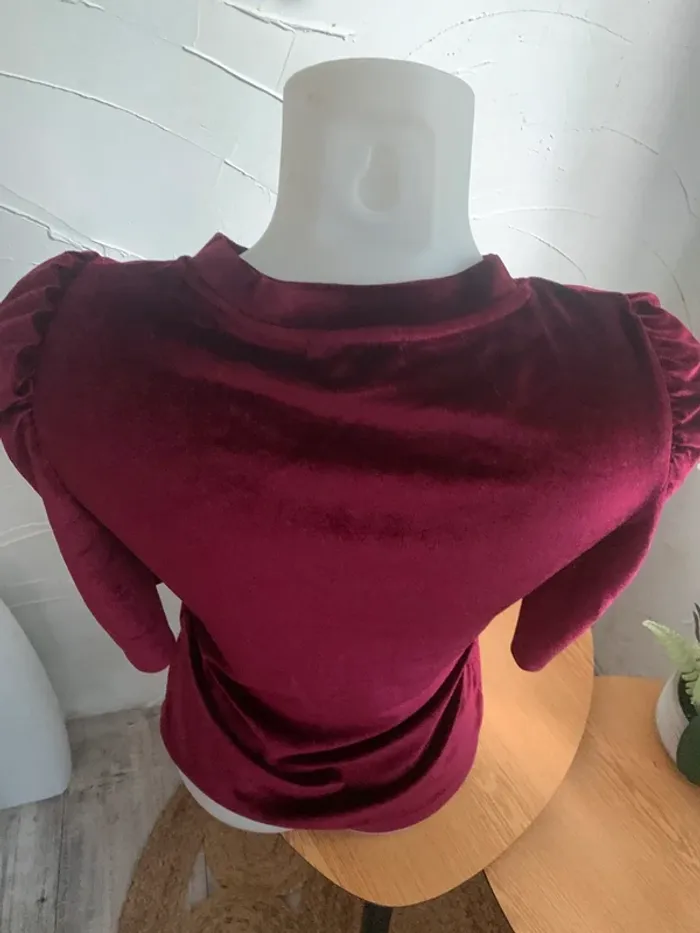 Top velour Cache cache manches 3/4 taille 36 - photo numéro 7