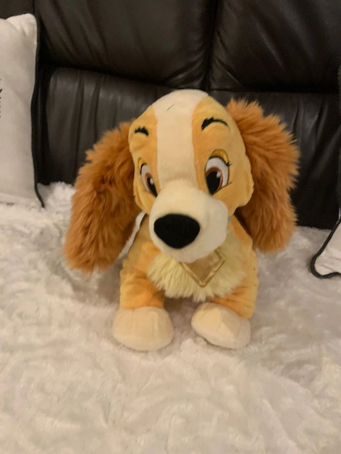 Peluche belle et le clochard disneystore