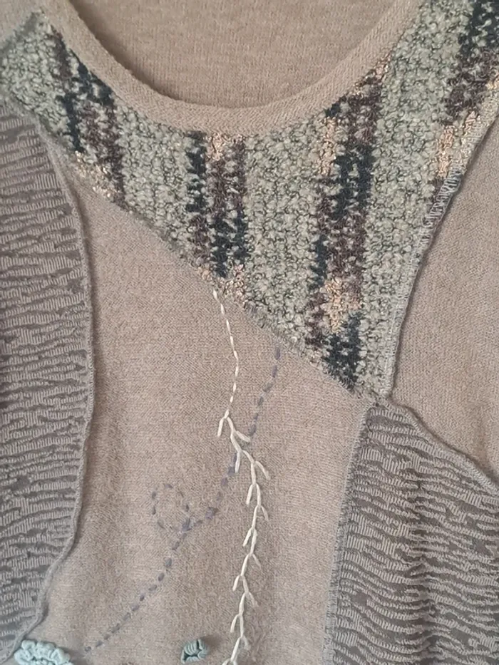 Pull long marron Rose Bleue Taille S/M - photo numéro 7