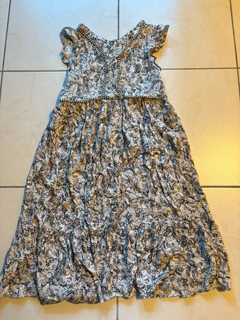 Robe ikks beige motif papillon