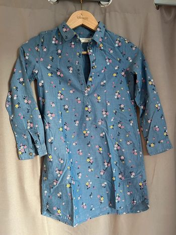 Robe effet jean légère 7-8 ans