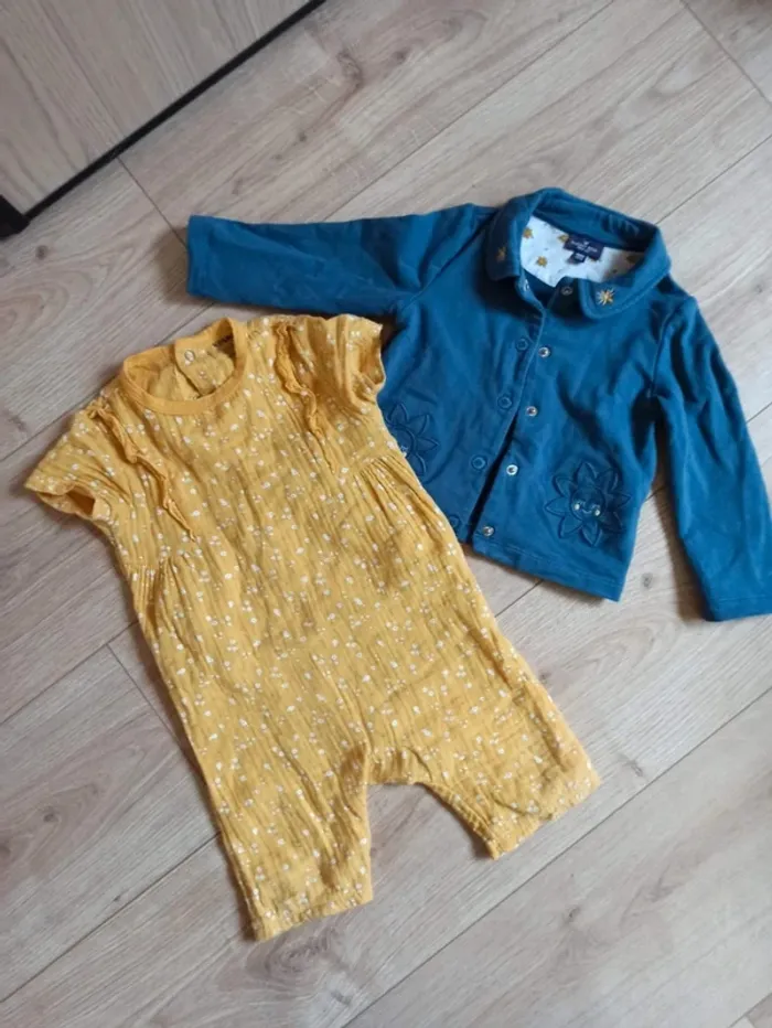 Ensemble barboteuse et gilet