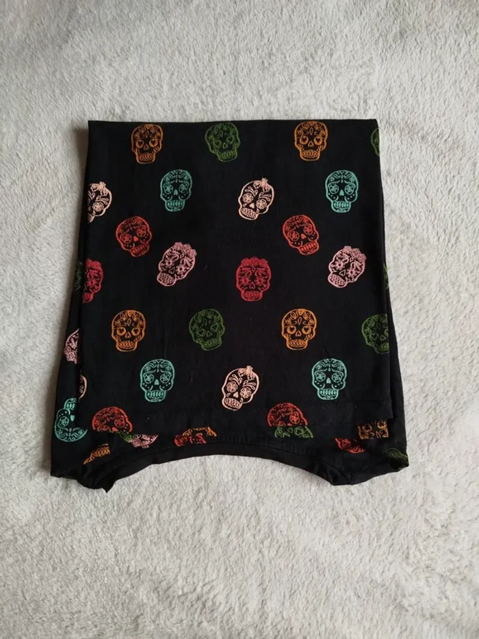 T-shirt femme Pimkie taille M décor tête de mort - photo numéro 4