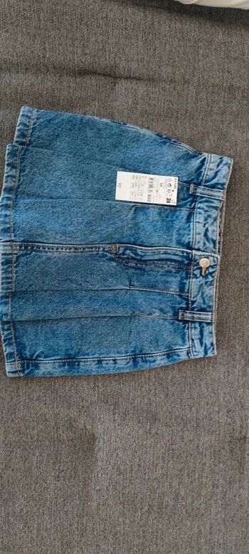 Jupe short jean
