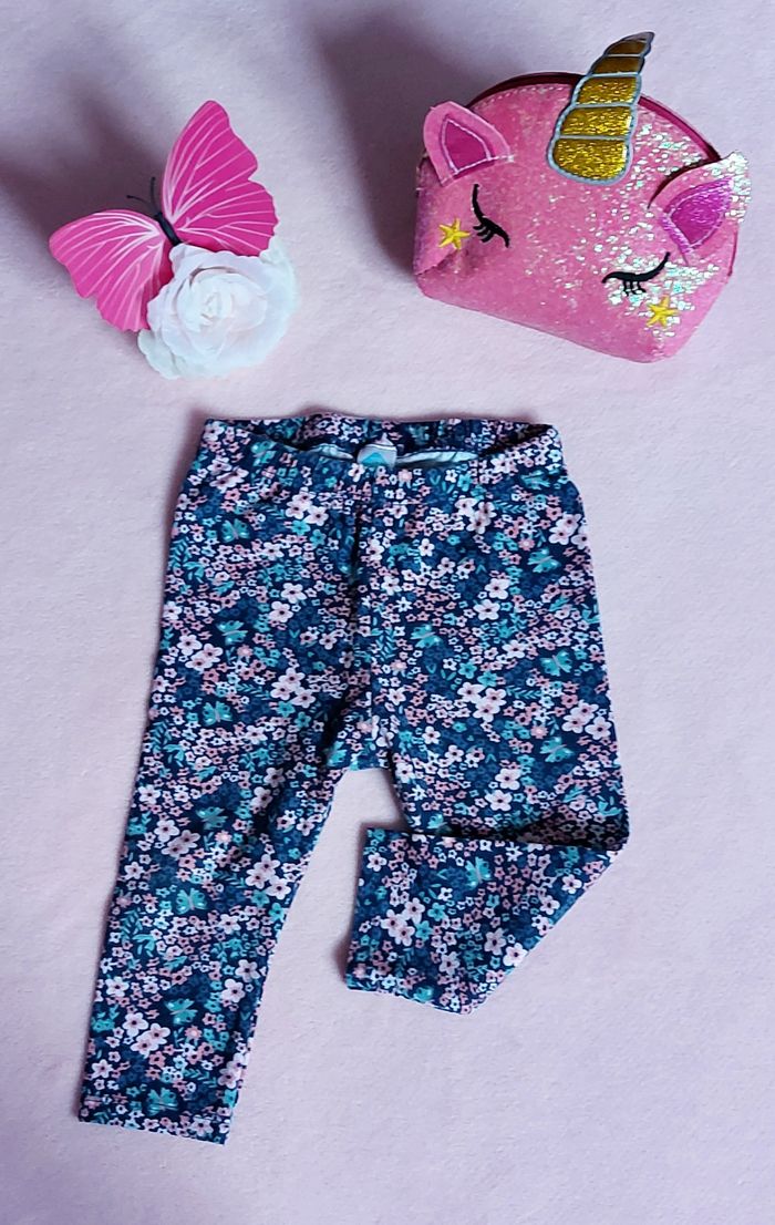 Legging fleurie 12 mois - photo numéro 2
