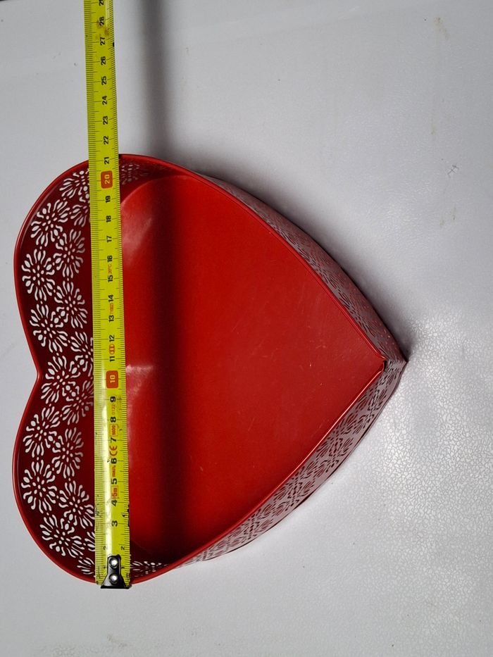 Corbeille  en métal,.forme cœur - photo numéro 8