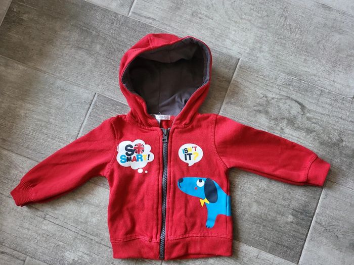 Magnifique gilet polaire intérieur  mini gang 12mois comm3 neuf