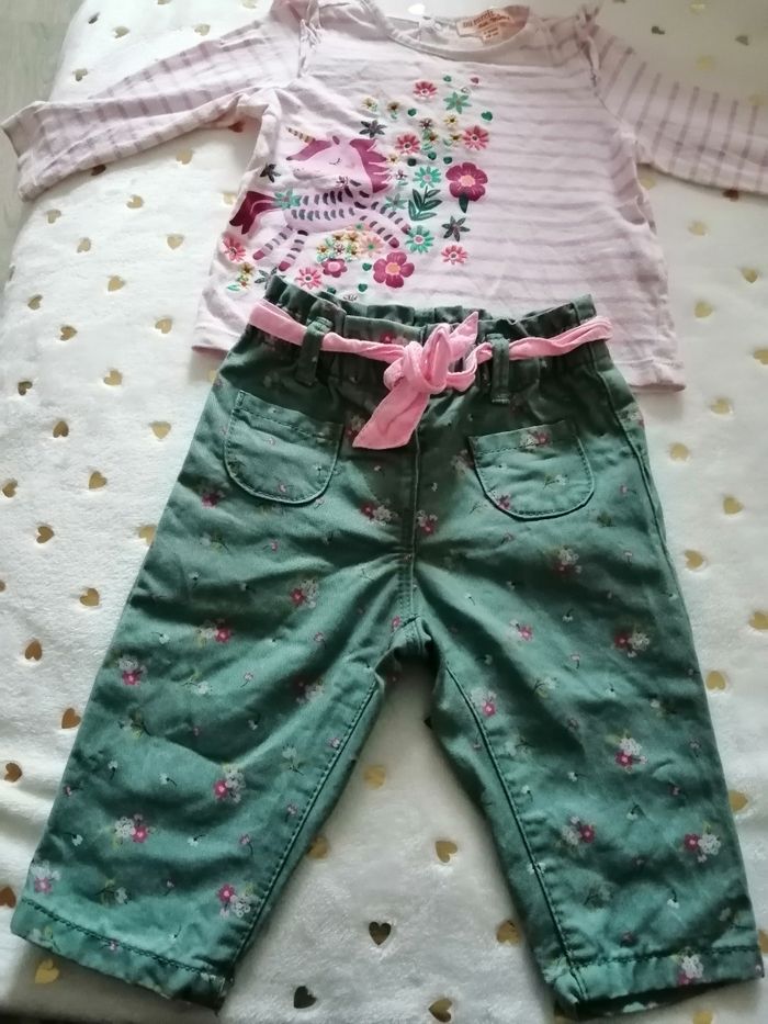 Ensemble bébé fille 6 mois dpam