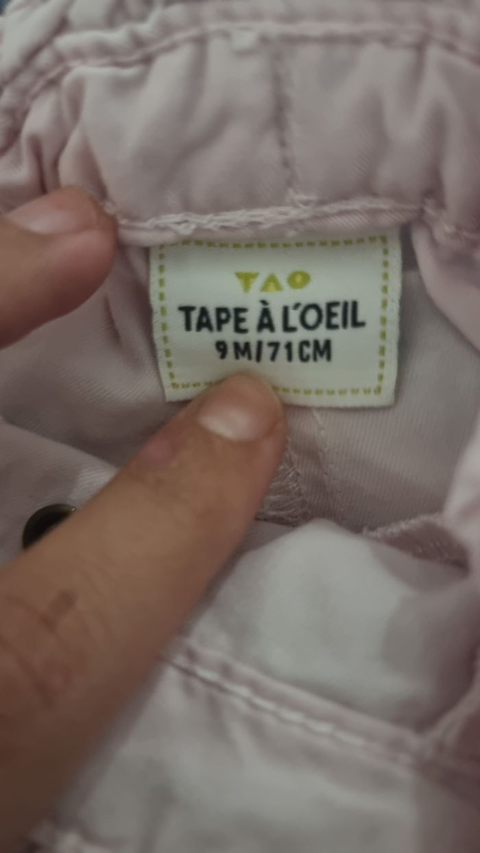 Pantalon tape à l'oeil taille 9 mois - photo numéro 3