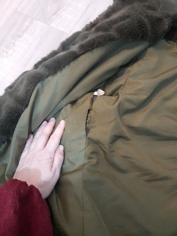Manteau chaud kaki - photo numéro 5