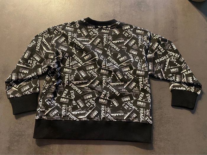 sweat-shirt noir MM6 Maison Margiela taille 6 ans - photo numéro 6