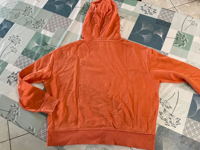 Sweat à capuche orange Kiabi S/34-36 - photo numéro 2
