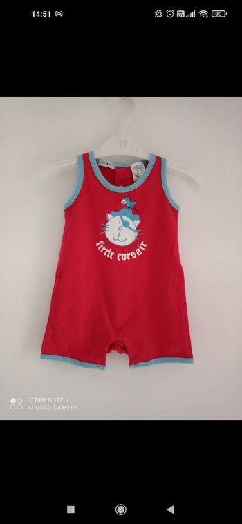 Barboteuse cocoon 1 mois