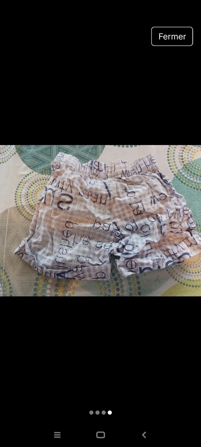 Short 28 mois garçon Gémo TBE