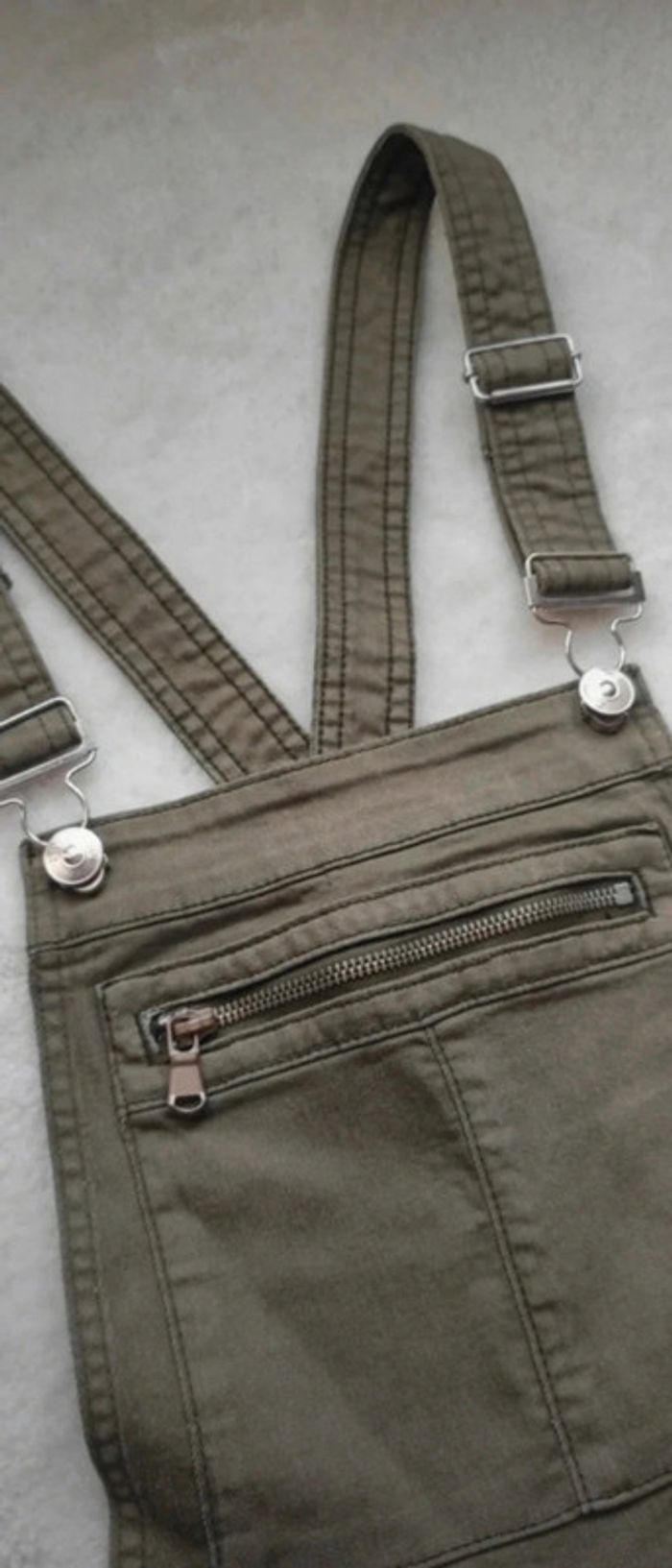 Salopette kaki Divided H&M 36 - photo numéro 4
