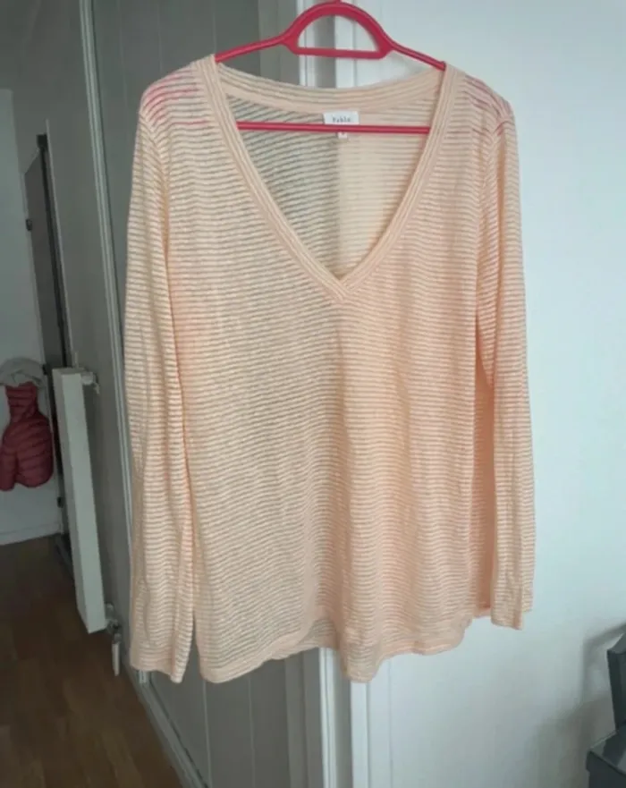 T-shirt  en Lin manches longues Pablo - photo numéro 3