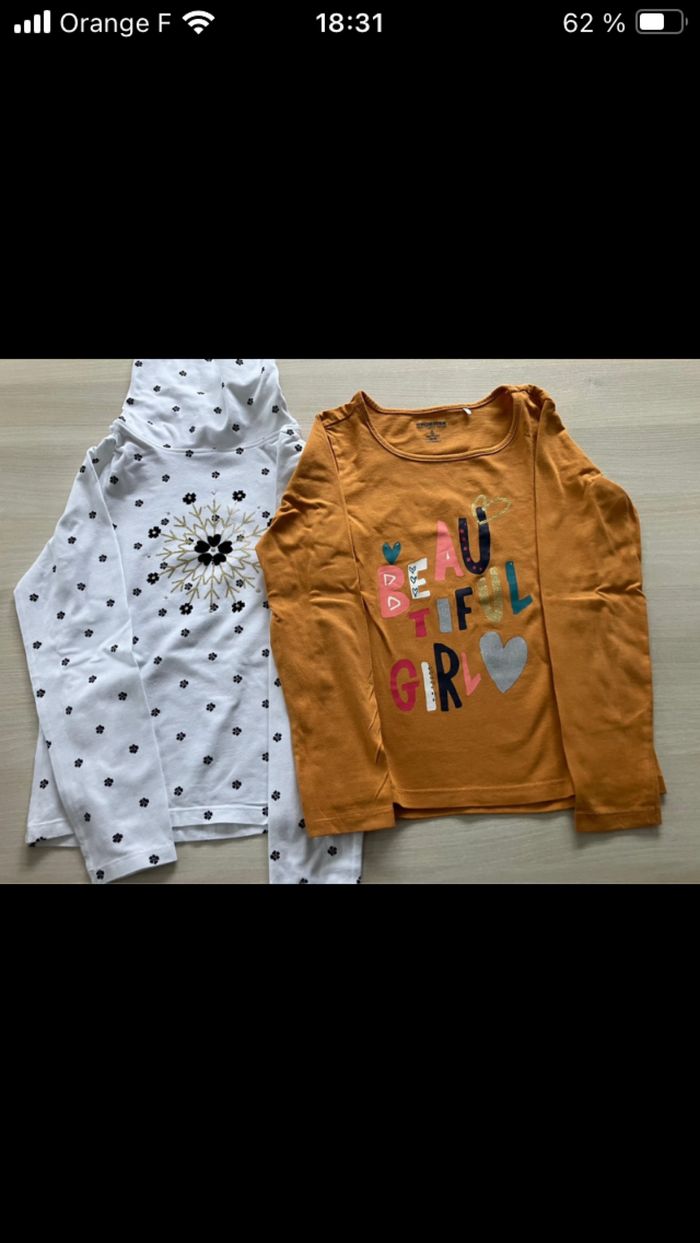 Lot 4 tee-shirts manches longues