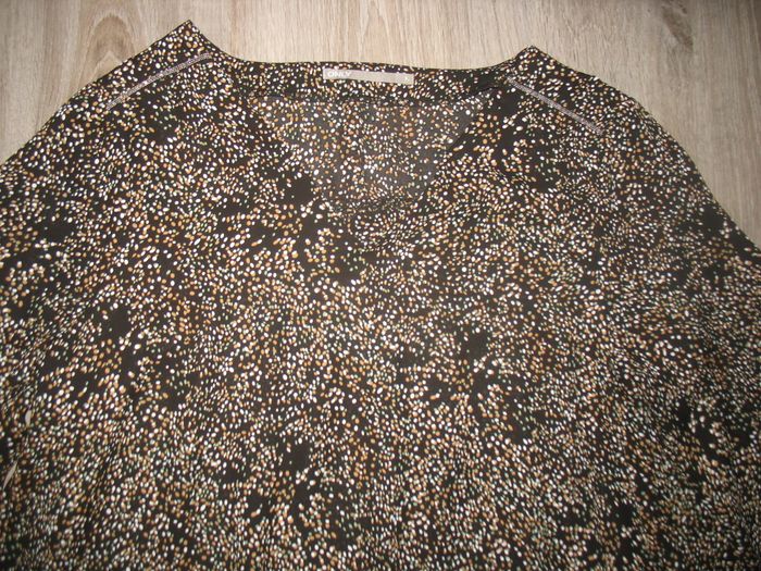 CHEMISIER ML NOIR A PETITS MOTIFS "ONLY" - TAILLE XL - n°03 - photo numéro 2