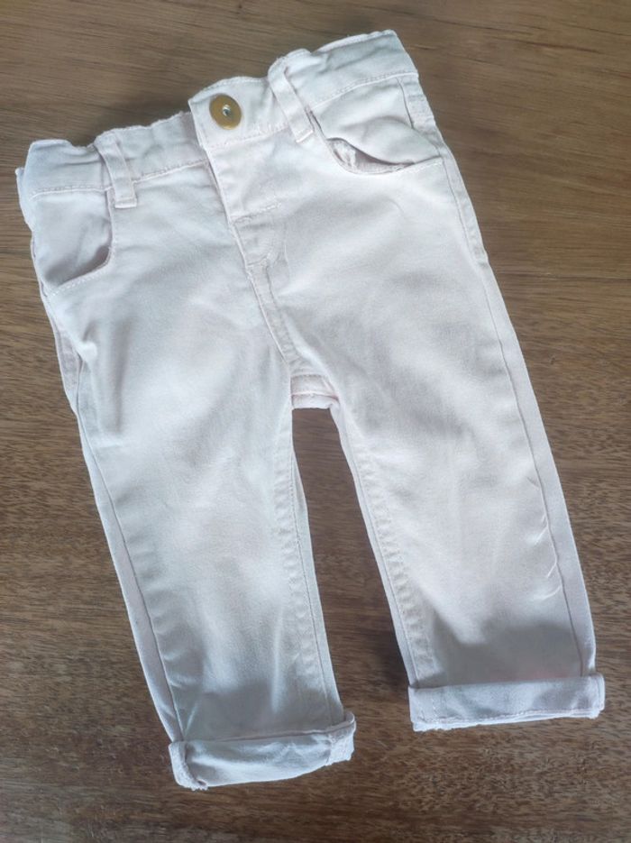 Pantalon 6 mois rose pale - photo numéro 3