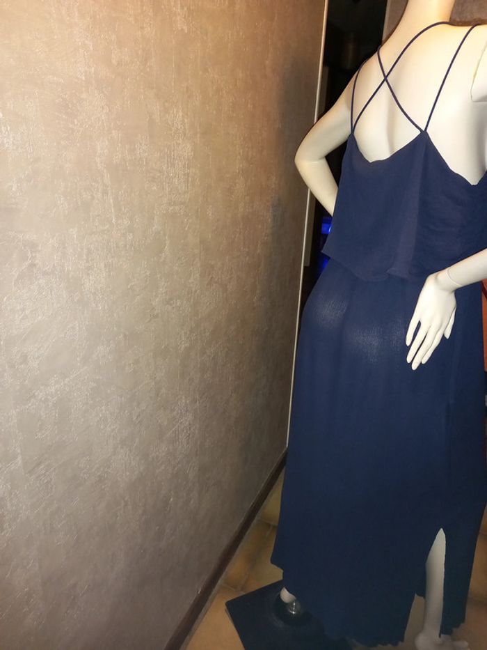 robe longue bleu marine pimkie taille 42/44 - photo numéro 4